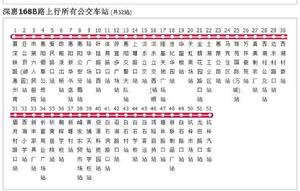 深圳公交深惠168B路