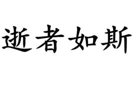 逝者如斯[漢語詞語]