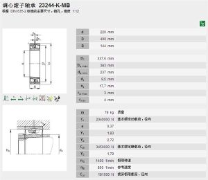 FAG 23224-MB調心滾子軸承