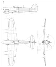 颱風戰鬥機三視圖