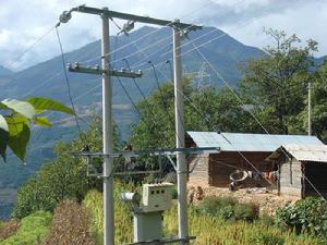 大板登村輸電線路