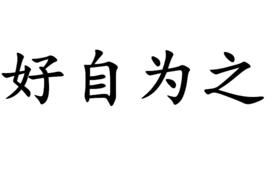 好自為之[漢語成語]