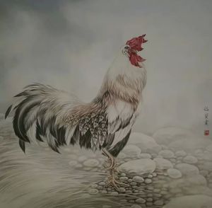 邢福寶作品雄雞