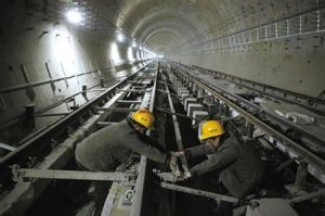 北京捷運14號線東段施工中