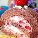 朱古力草莓奶油蛋糕卷