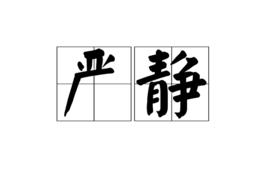 嚴靜[漢語詞語]