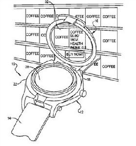 谷歌智慧型手錶專利設計圖