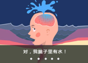 腦子進水