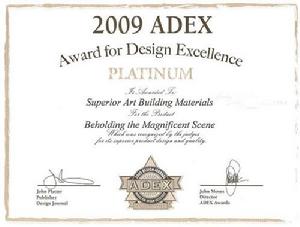 2009 ADEX 白金獎（藝寶透光彩畫）