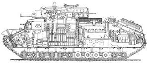 T-28超重型坦克   結構圖