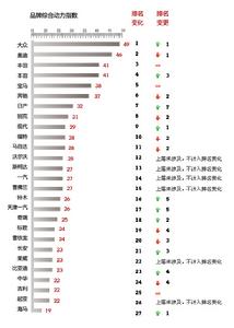 2009年度汽車品牌動力排名