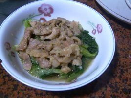 生菜炒豬肉