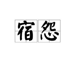 宿怨[詞語]