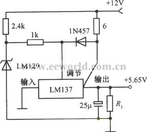 LM137構成的並聯穩壓電源