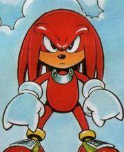 Knuckles in Sonic the Comic.