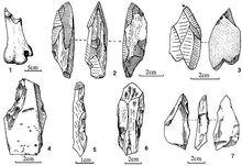 西侯度遺址舊石器時代石器圖解