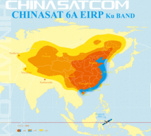 中星6A覆蓋圖