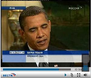俄國家電視台誤把美國總統的姓氏字幕錯打成“普巴納”