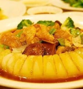 松茸煎豆腐