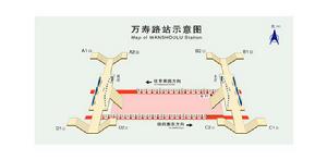 萬壽路站站內立體圖