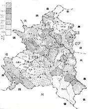 20世紀末紫陽縣茶區分布圖