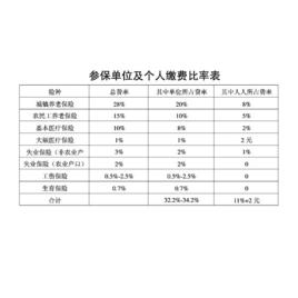 養老保險標準