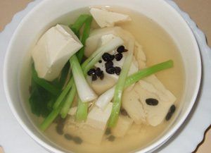 《蔥豉豆腐湯》