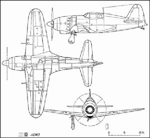 日本三菱J2M3戰鬥機