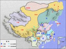 五代十國地圖以及周邊各民族分布