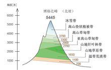 天山垂直自然帶譜