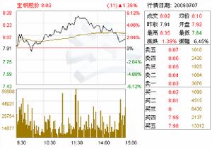 寶鋼股份(600019)公布可分離債