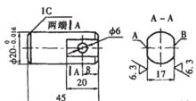 圖1 平面（圓柱體側平面）的零件