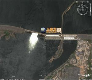 Google Earth 中的圖庫魯伊水電站