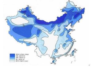 我國風能資源的分布