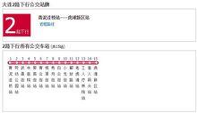 大連公交2路站牌