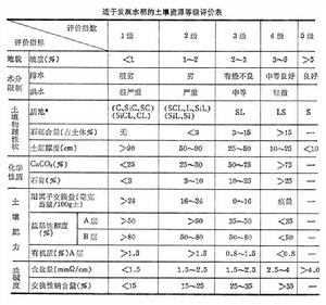 土壤資源評價