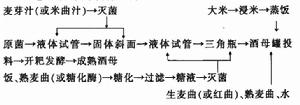 速釀酒母的製作工序