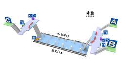 前門站站內立體圖