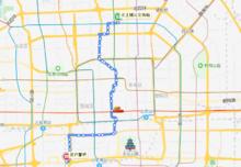 北京公交5路線路走向圖