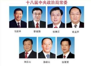 十八界中央政治局常委