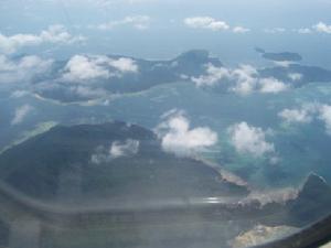 納吐納（natuna）群島東岸鳥瞰