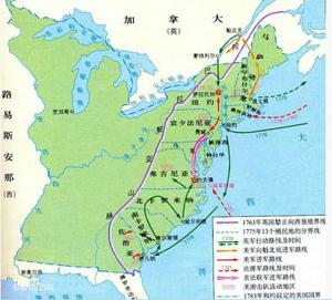北美獨立戰爭態勢圖