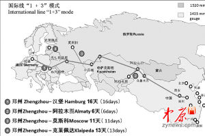 鄭歐國際鐵路貨運