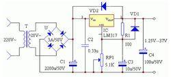 LM317實際套用電路原理圖