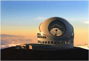 口徑30米的世界最大望遠鏡建成後的效果圖