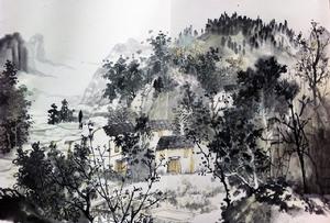 汨水溪寫生-1,60×90CM