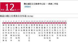 佛山公交南高12路