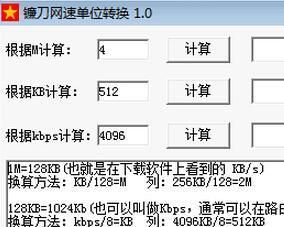 網速單位