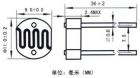 光敏電阻11mm系列-結構圖