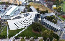 Aerial photo of Building C in Burwood Campus